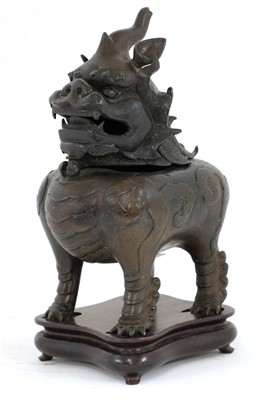 Lot 382 - A Chinese bronze incense burner