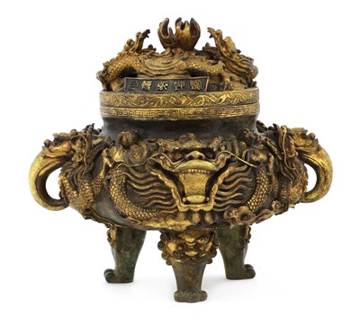 Lot 368 - A Chinese bronze incense burner