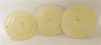 Lot 142 - Three Clarice Cliff 'Lodore' plates
