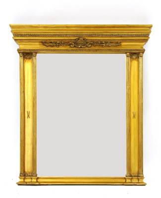 Lot 630 - A large rococo style gilt framed mirror