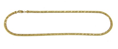 Lot 116 - A 9ct gold mesh link necklace