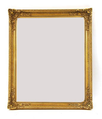 Lot 351 - A 20th century gilt framed mirror