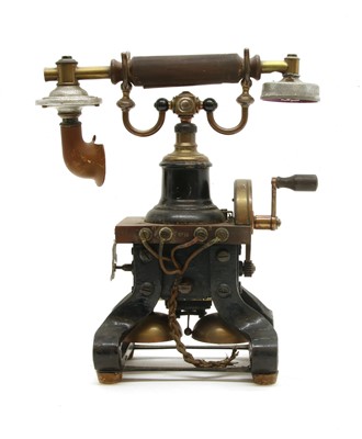 Lot 148 - A late 19th or early 20th century Ericsson skeleton telephone