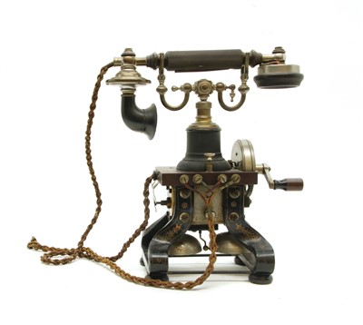 Lot 149 - A late 19th or early 20th century Ericsson skeleton telephone