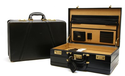 Lot 215 - Two Satchi Italian leather briefcases
