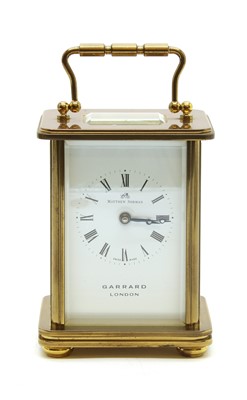 Lot 230 - A Matthew Norman brass cased carriage clock