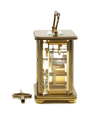 Lot 230 - A Matthew Norman brass cased carriage clock