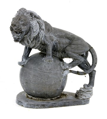 Lot 530B - A marble of a lion