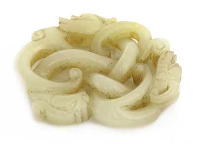 Lot 378 - A Chinese jade carving