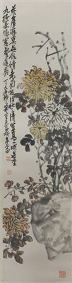 Lot 379 - A Chinese hanging scroll