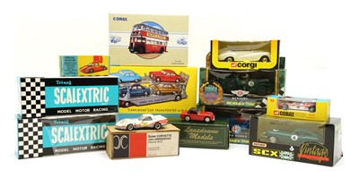 Lot 203a - A collection of diecast and slot cars