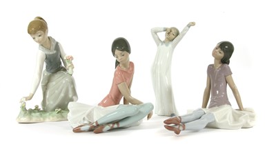 Lot 396 - Two Lladro figures of ballerinas