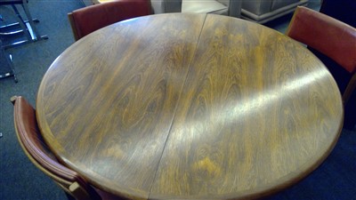 Lot 443 - A Danish rosewood dining table