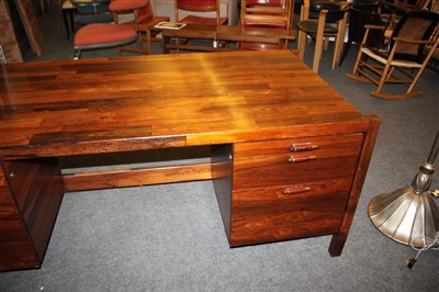 Lot 626 - A rosewood desk