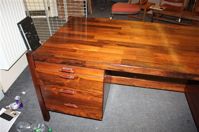 Lot 626 - A rosewood desk