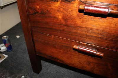 Lot 626 - A rosewood desk