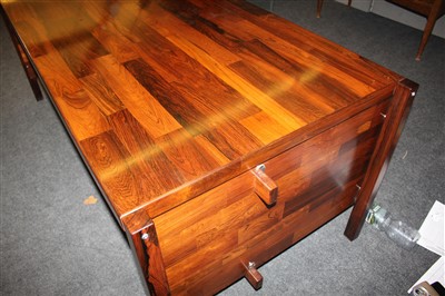 Lot 626 - A rosewood desk