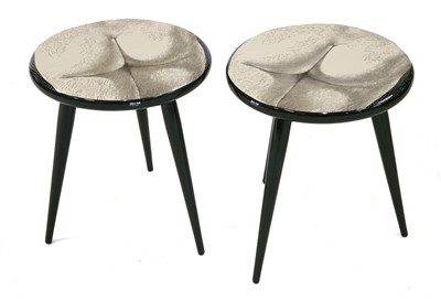 Lot 465 - A pair of 'Tergonomico' low stools