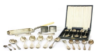 Lot 270 - A small mixed lot of variously hallmarked silver items