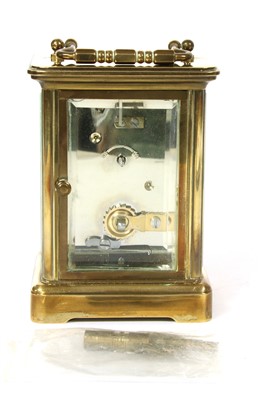 Lot 352 - A brass cased carriage clock by Matthew Norman of London