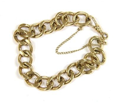Lot 127 - A 9ct gold curb bracelet