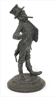 Lot 451 - A VICTORIAN SPELTER FIGURE OF A 'DANDY MAN' OR RINGMASTER