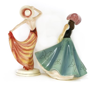 Lot 238 - An Italian pottery figure of a girl