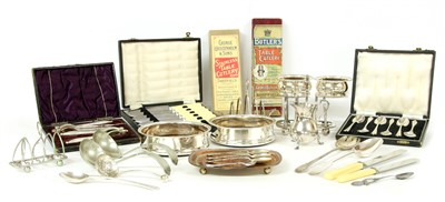 Lot 310 - A collection of silver plated items