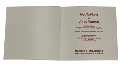 Lot 519 - After Andy Warhol (American, 1928-1987)