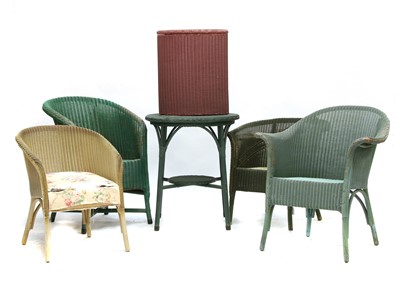 Lot 1693 - Lloyd Loom - four chairs