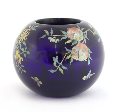 Lot 155 - A Chinese Peking glass water pot