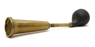 Lot 533 - An early brass Lucas car horn