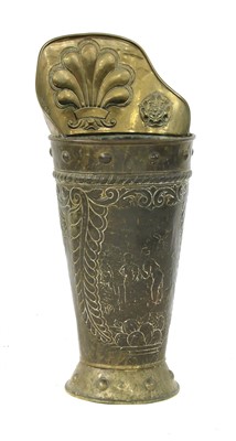 Lot 634A - A brass grape carrier