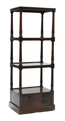 Lot 1738 - A 19th century mahogany whatnot