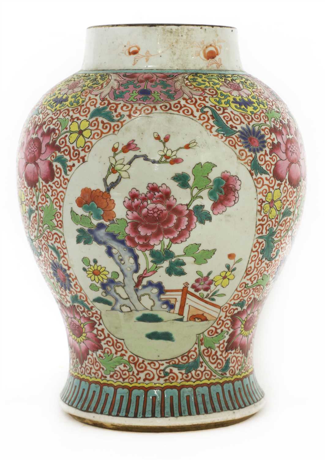 Lot 400 - A Chinese famille rose vase