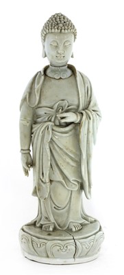 Lot 396 - A Chinese blanc de Chine Buddha