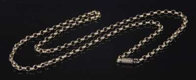 Lot 132 - A Victorian gold belcher chain