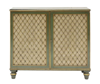 Lot 910 - A George III-style two-door side cabinet