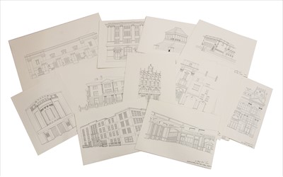 Lot 278 - Lees, Stephen b. 1958. A collection of 76 fine architectural line drawings