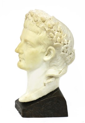 Lot 100 - A Grand Tour carved marble bust