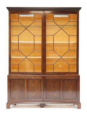 Lot 435 - A George III mahogany bookcase