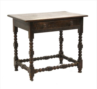 Lot 780 - An oak side table