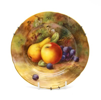Lot 353 - A Royal Worcester hand painted side plate