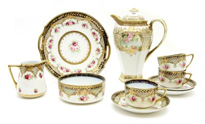 Lot 481 - A Noritake porcelain coffee service