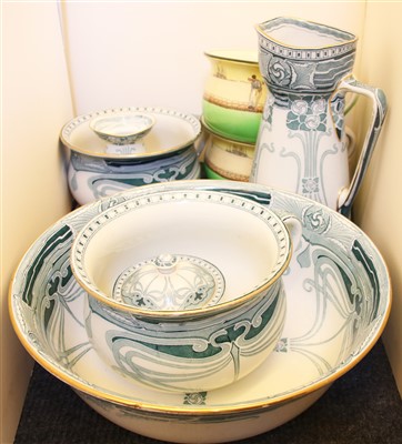 Lot 476 - A Royal Doulton ‘Aubrey’ wash set in the Art Nouveau style