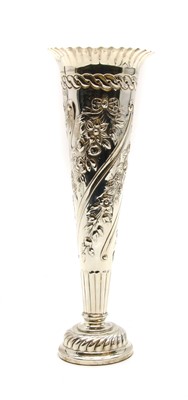 Lot 339 - A Victorian silver specimen vase