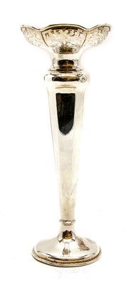 Lot 334 - A silver specimen vase