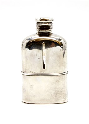 Lot 338 - A Victorian silver pocket flask