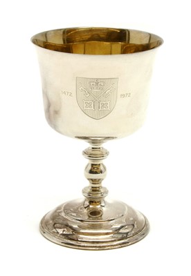 Lot 337 - A silver goblet