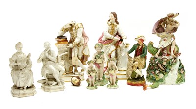 Lot 432 - A collection of porcelain figures